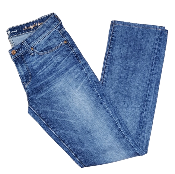 7 For all Mankind Women's Straight Leg Mid Rise Jeans Size 26 - Picture 5 of 14